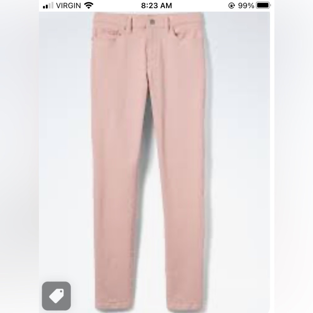 Banana Republic pink Sloan Fit Crop size  8 Trousers